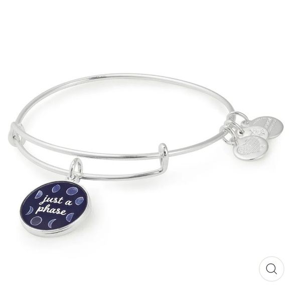 NWT Alex and Ani ALEX AND ANI JUST A PHASE CHARM BANGLE - Picture 1 of 5
